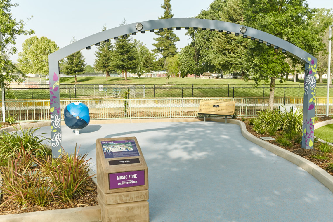 The Magical Harp by female artist Jen Lewin in Palo Alto, California