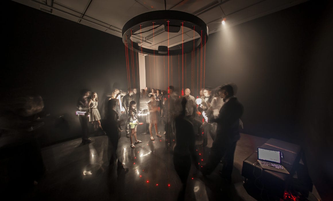 Laser Harp by Jen Lewin