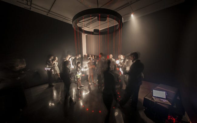 Laser Harp by Jen Lewin